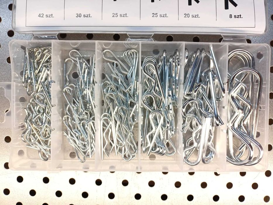 Zestaw zawleczek sprężynowych 150-szt. zawleczki sprezynowe