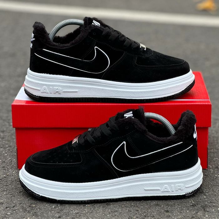 ТОП‼️ Чоловічі кросівки Nike air force, зимні , замшеві, стильні