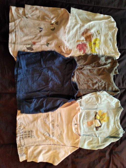 8 lotes de roupa de menina 1-2 anos