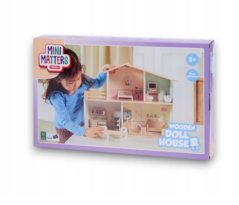 Drewniany domek dla lalek Mini Matters