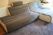 Duża 2 częściowa sofa narożnik
