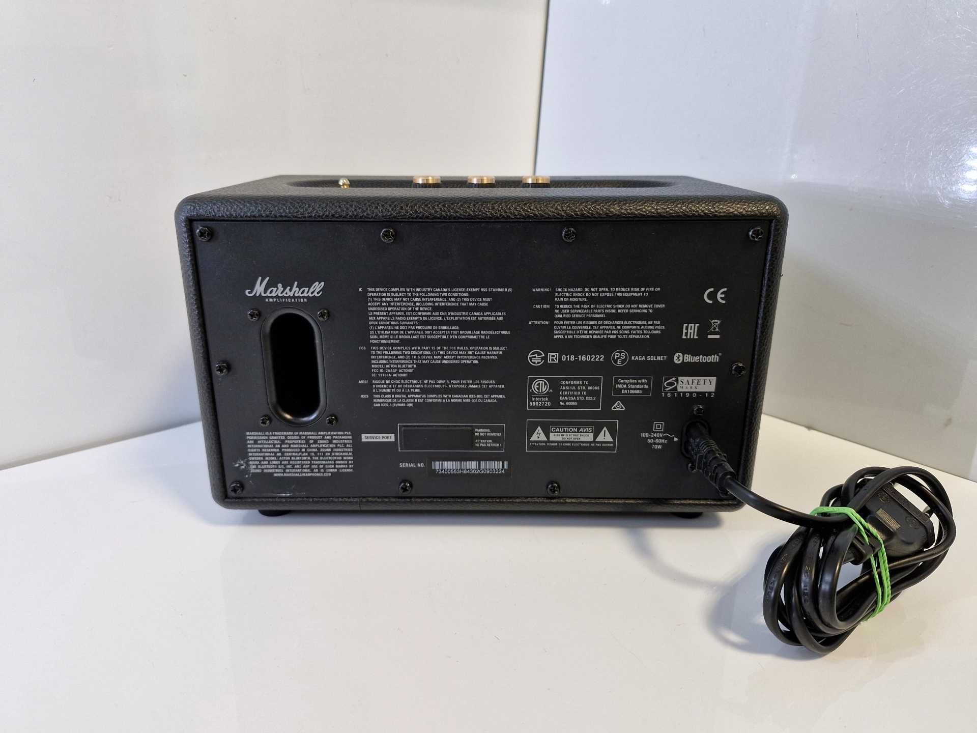 Głośnik bluetooth MARSHALL Acton Czarny