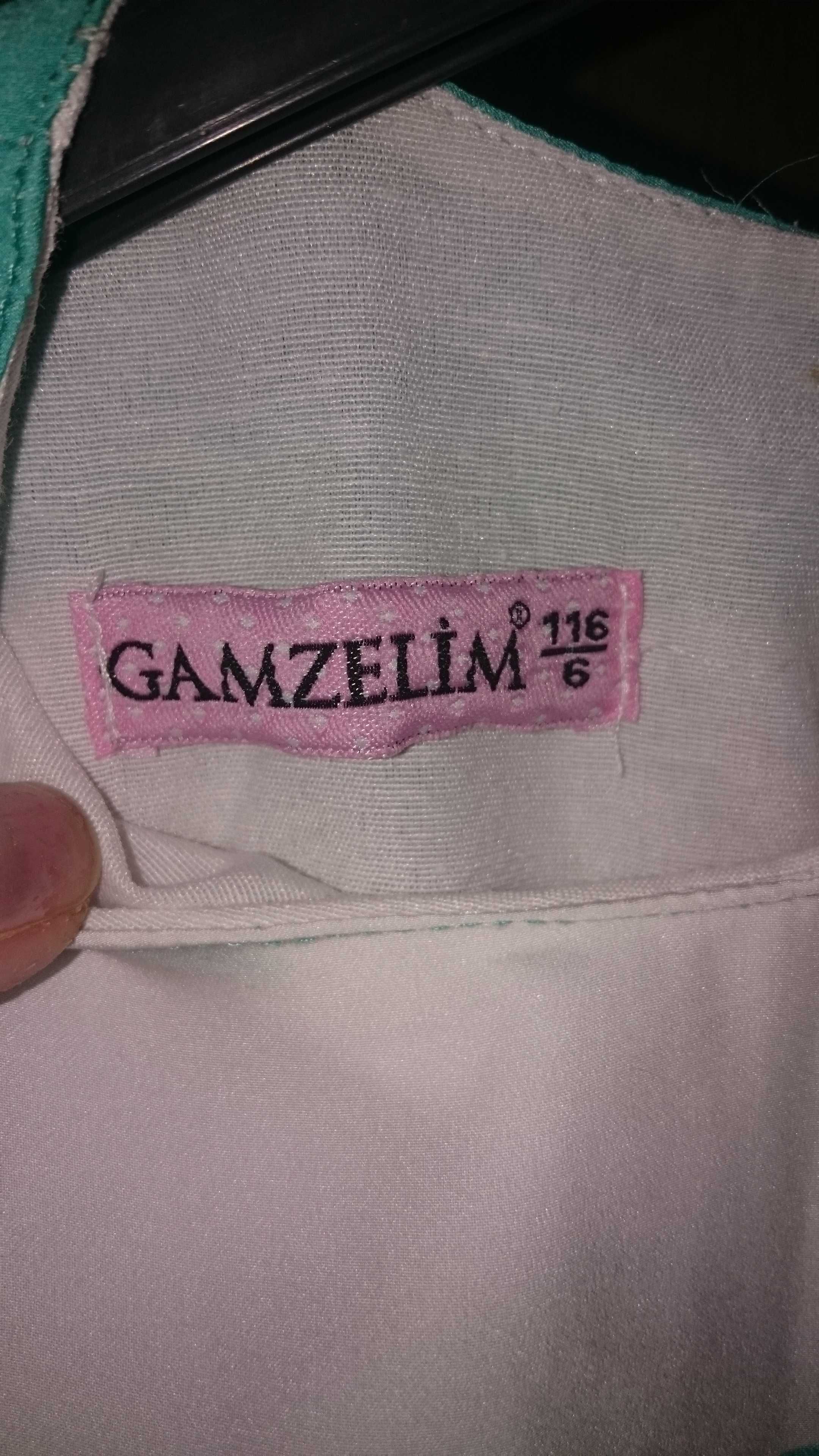 Платье Gamzelim летнее для девочки 6 лет, рост 116см