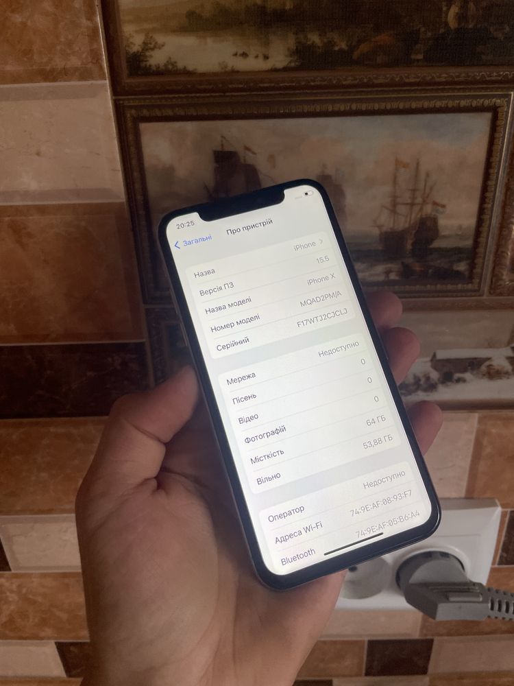 iPhone X 64 gb silver Айфон X 64 гб 92%