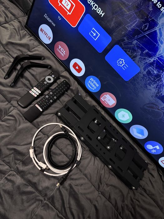 Телевізор TCL 4K HDR TV 43” кріплення у подарунок