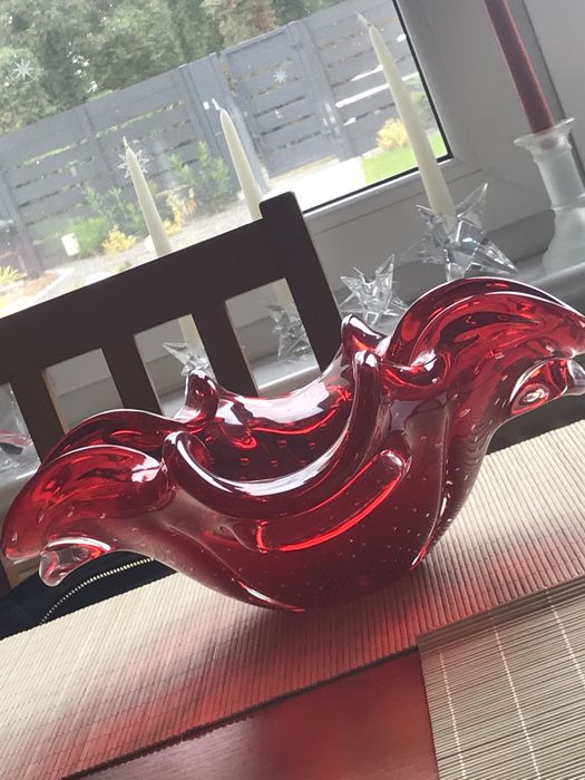 Red Murano Bubble