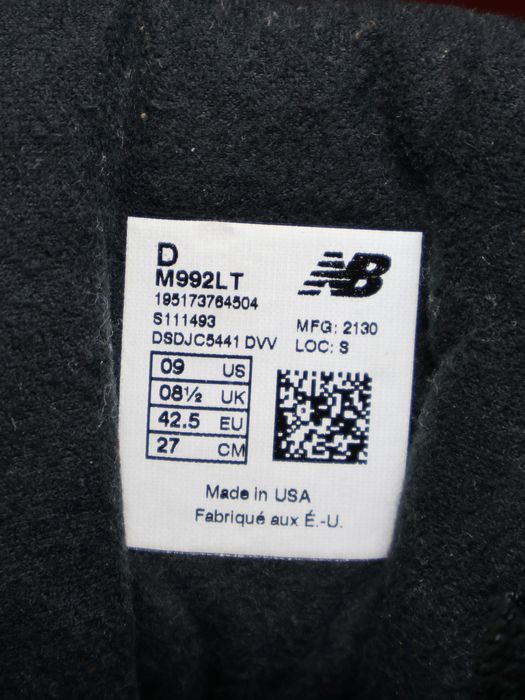 New balance 992 black purple (Розмір 42,5)