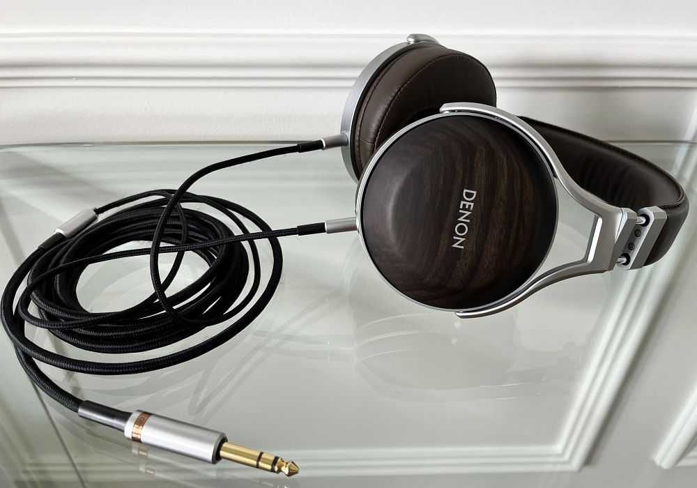 Oryginalny kabel Denon 3m duży jack do słuchawek D5200 / D7200 / D9200