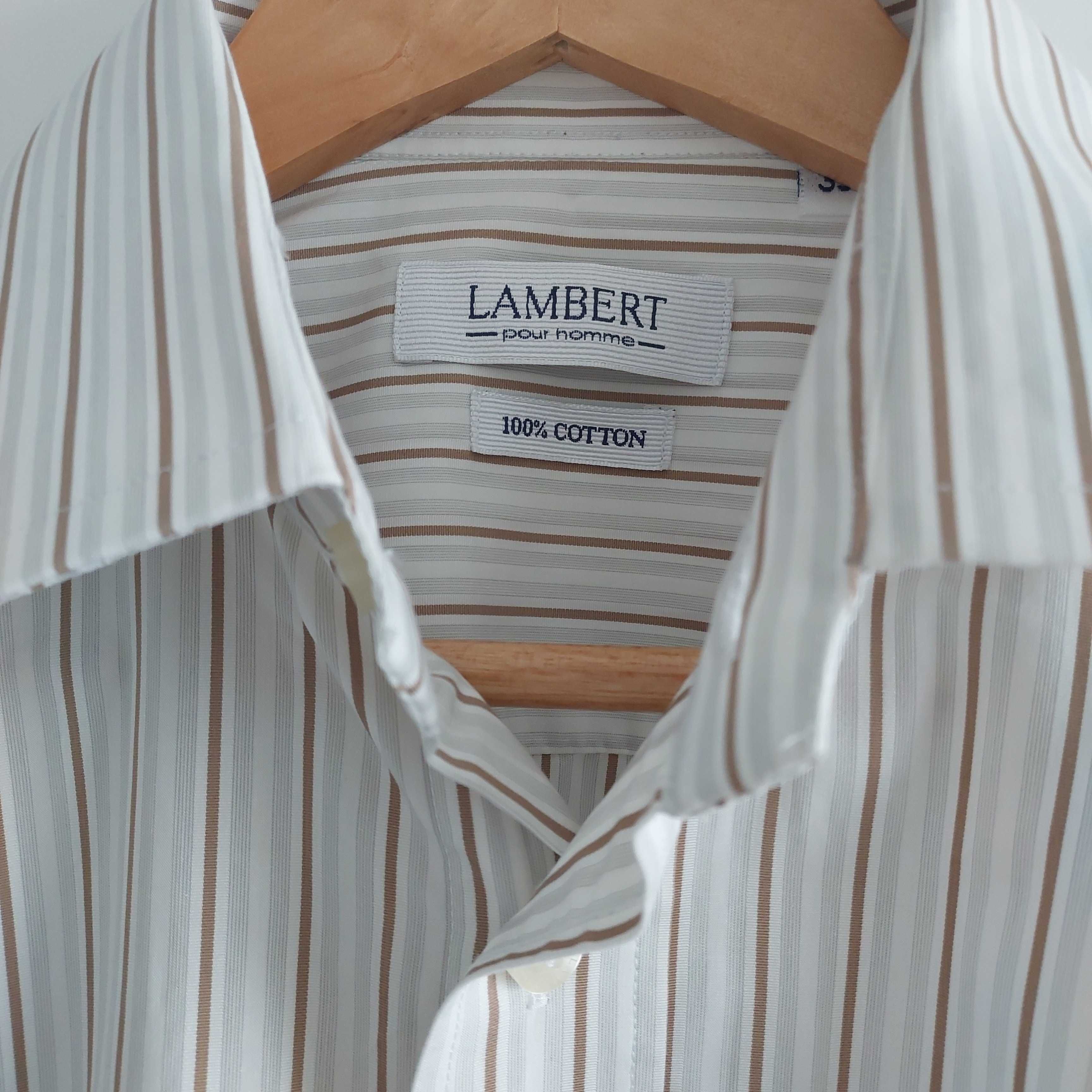 Koszula męska 100% bawełna roz S Lambert