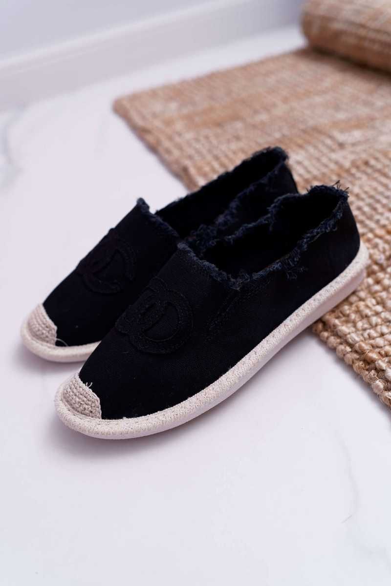 Czarne espadryle rozm 40