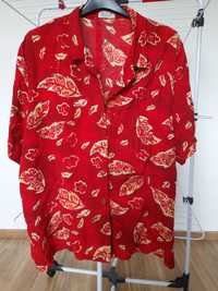 Koszula damska 44 rozmiar czerwona we wzory