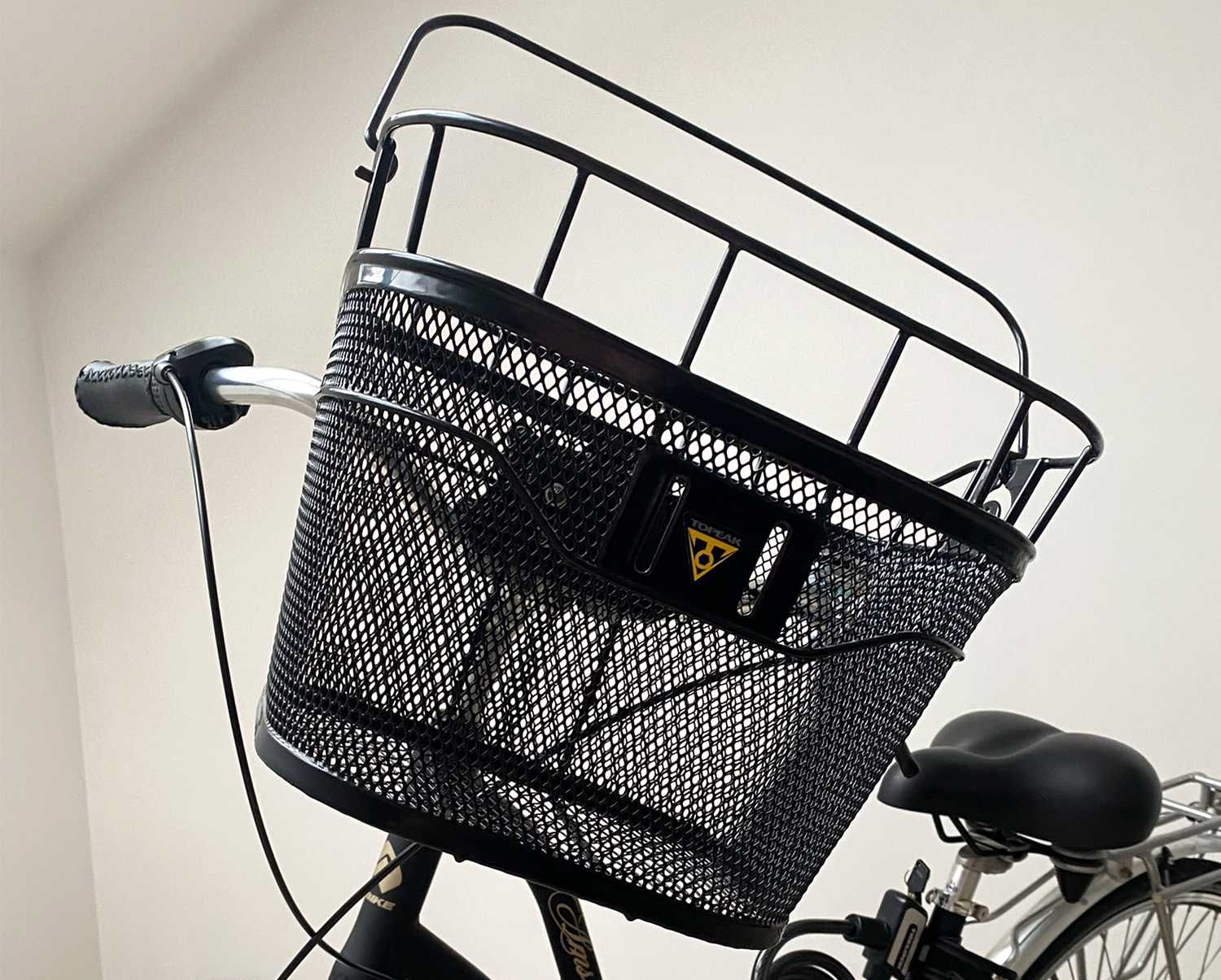 Rower miejski UNIBIKE Amsterdam City czarny 18 cali + koszyk rowerowy