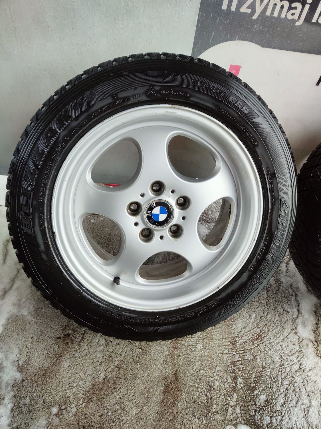 Alufelgi BMW styling 109 5x120 r17 (na sztuki)+opony zima