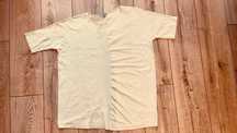 COS L 40 tshirt koszulka z krótkim rękawem paski lato 2022 żółta
