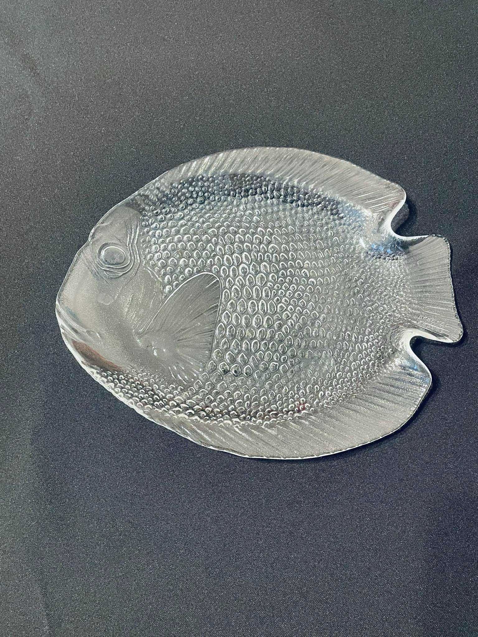 Patera szklana w kształcie rybki szkło Arcoron