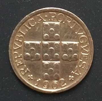 Moeda X centavos bronze - Portugal - 1962