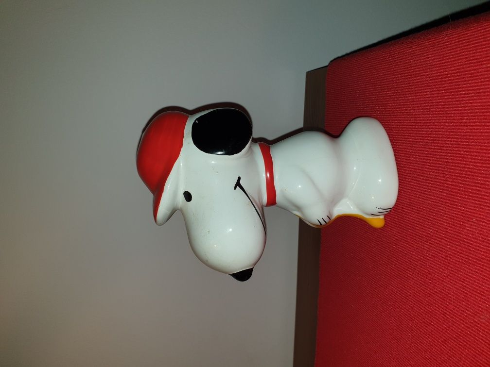 Cães Boxer Snoopy mealheiro de louça antigo