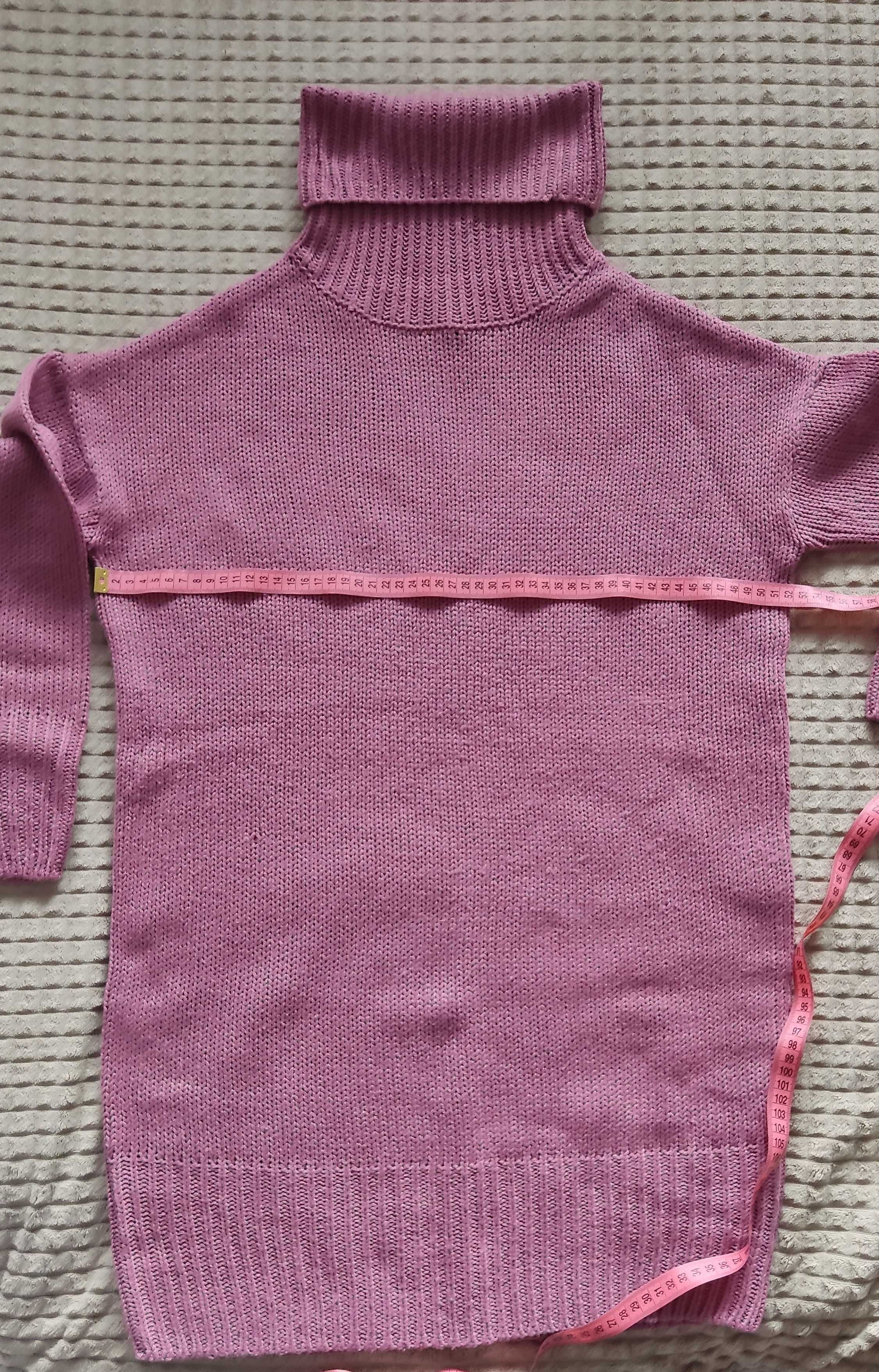 Śliwkowy sweter/golf Sinsay XS