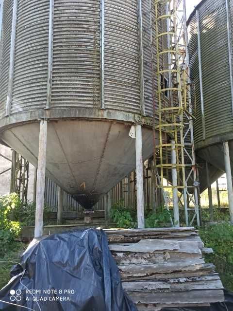 Silos, silosy, zbiorniki zbożowe 150 ton Szal aluminiowy