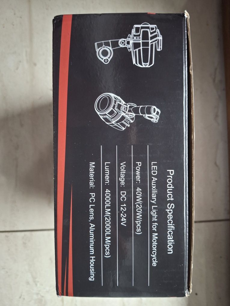 Halogeny motocyklowe led 12-24