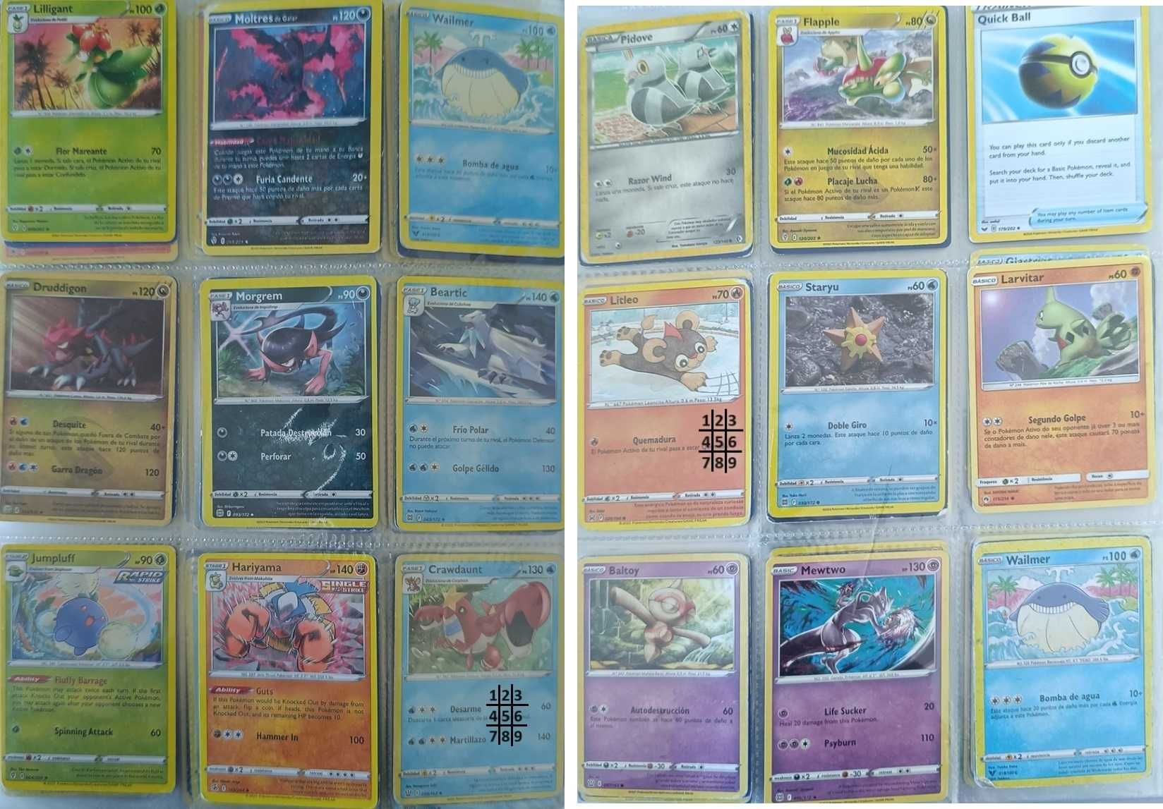 Cartas Pokemon raras, holográficas Pack3