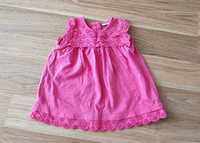 Next sukienka różowa rozmiar 3-6m tunika, stan idealny 62/68