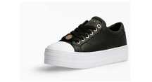 Damskie Buty trampki Guess FL5BLSLEA12 Czarne Skórzane Oryginalne