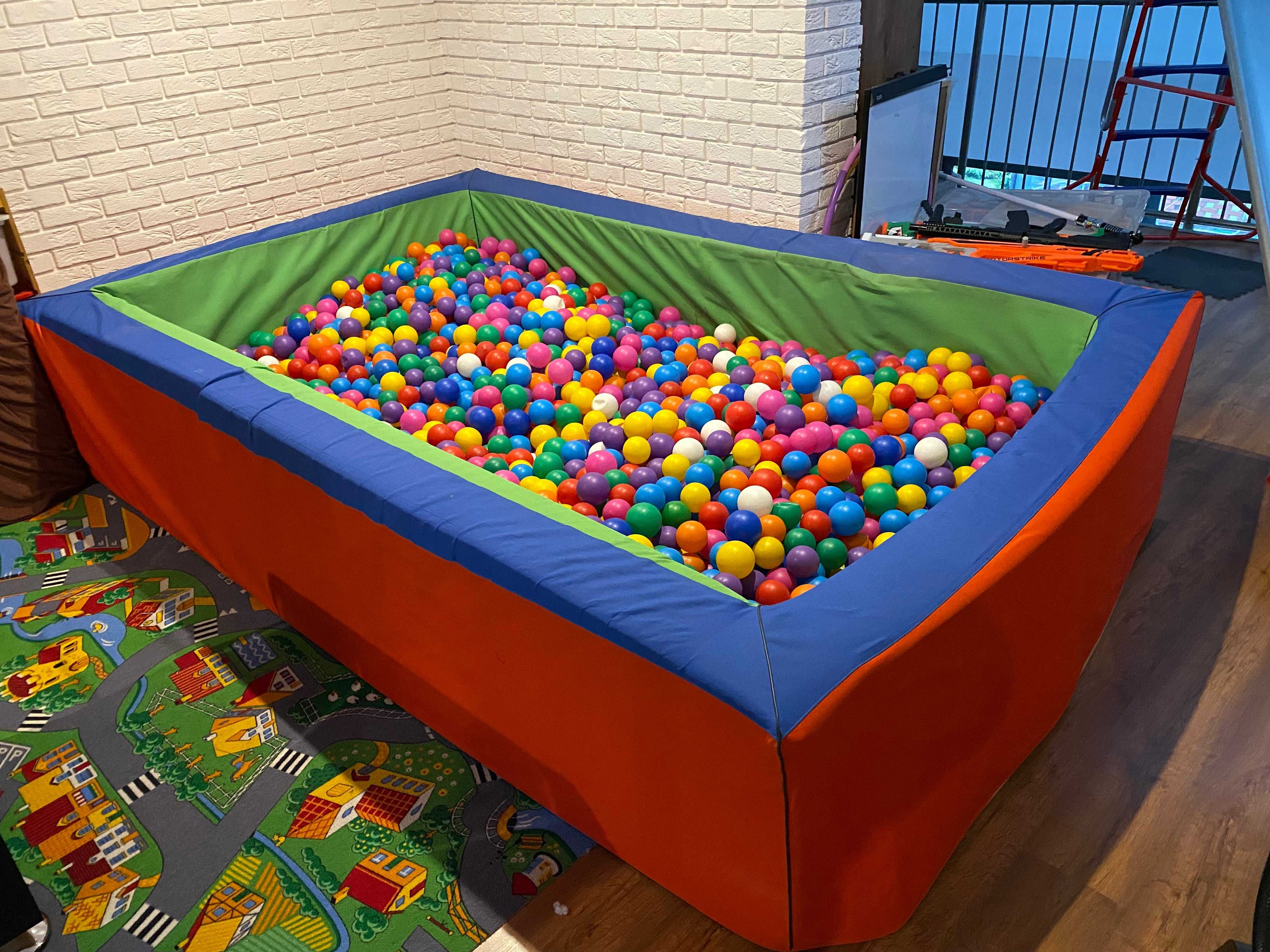 DUŻY Suchy basen 3m x 2m x 60cm + piłki