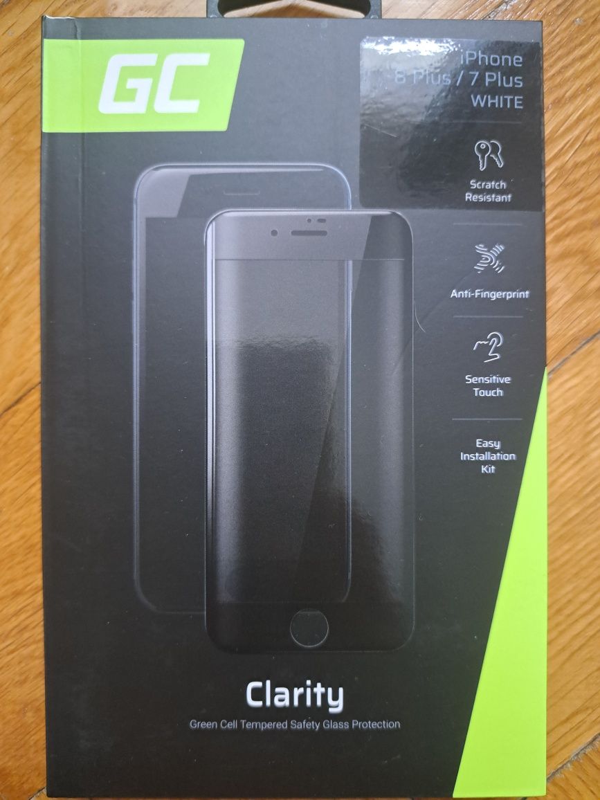 Nowe Green Cell GC szkło hartowane Clarity Dust Proof Iphone 7 8 Plus