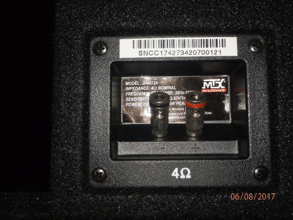 Продам корпусный автомобильный сабвуфер MTX JH 4512A Jackhammer