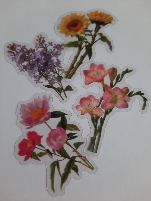 25 stickers flores variadas. Scrapbooking 
Ideal para Scrapbooking, ar