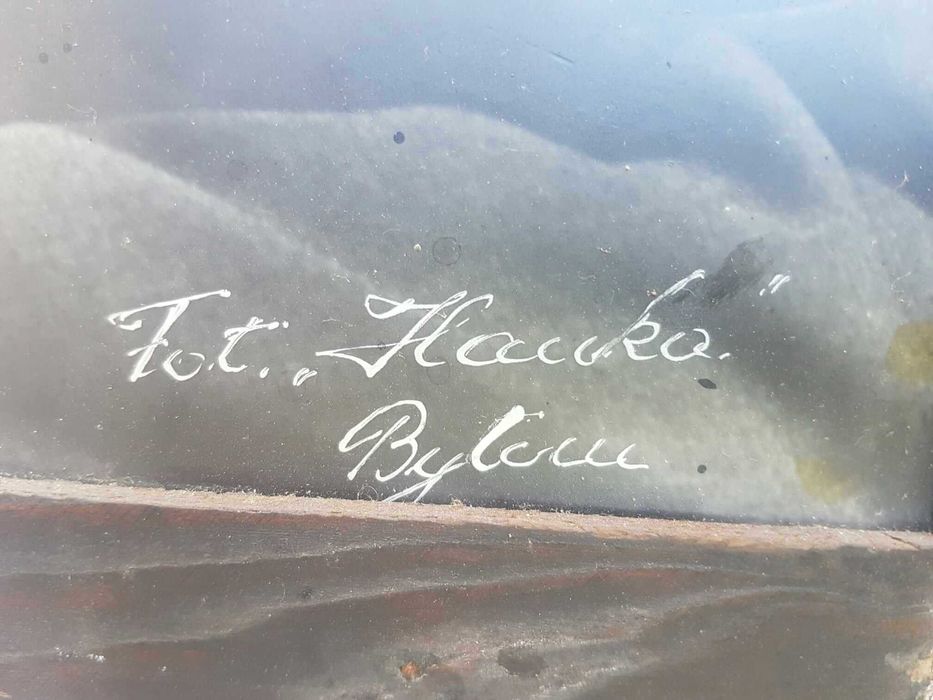 Obraz FOTOGRAFIA PRL Portret Mężczyzny w Mundurze GÓRNICZYM rama 30x41