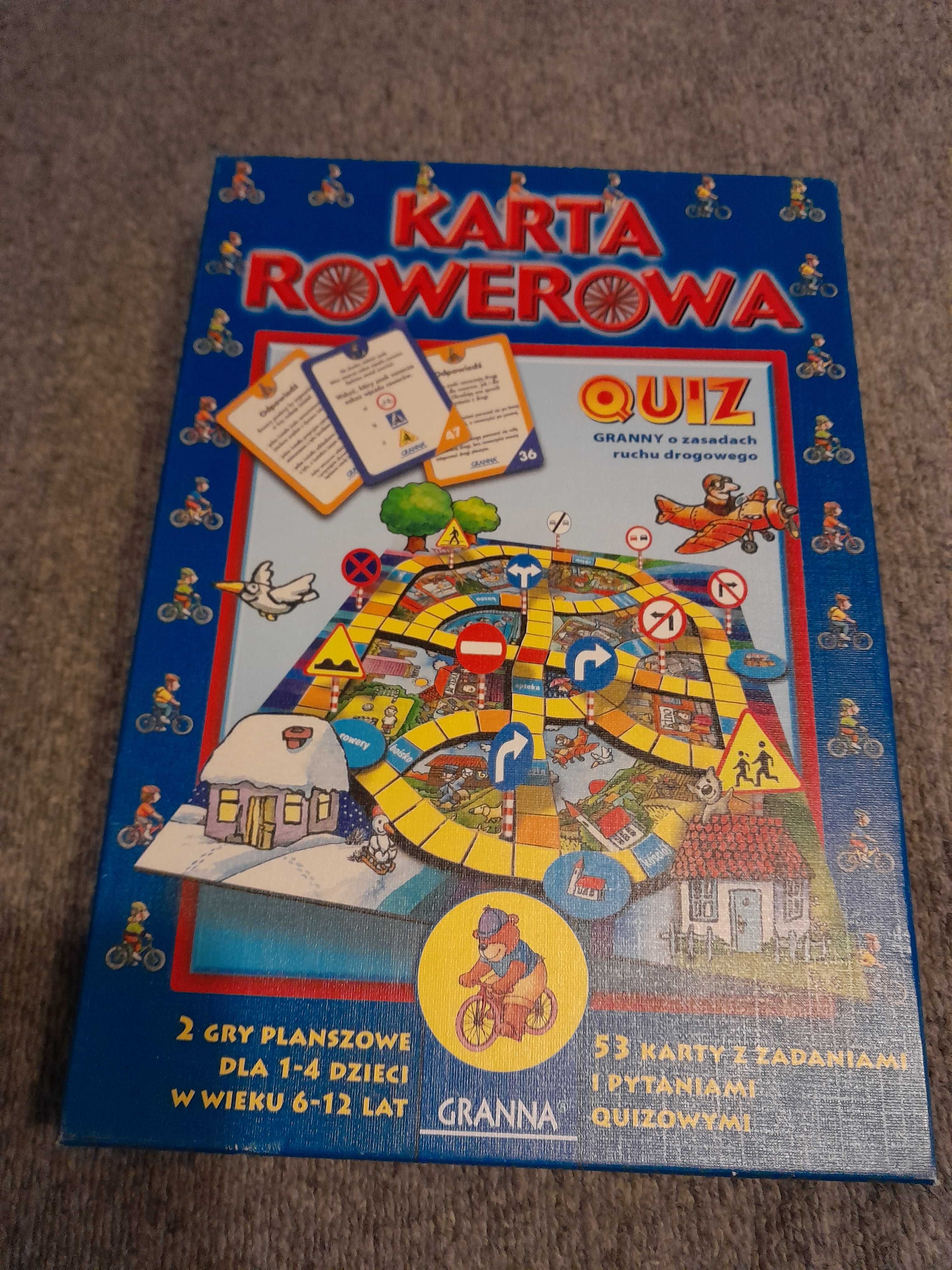 Karta rowerowa gra planszowa