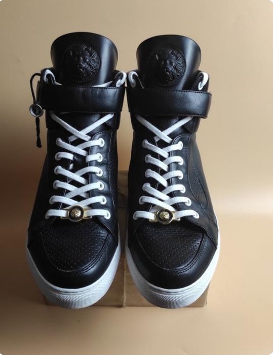 Versus Versace шкіряні високі кеди ботинки  р.41-42