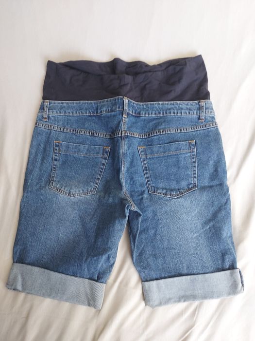 Krótkie jeansowe spodenki ciążowe Bon Prix 46