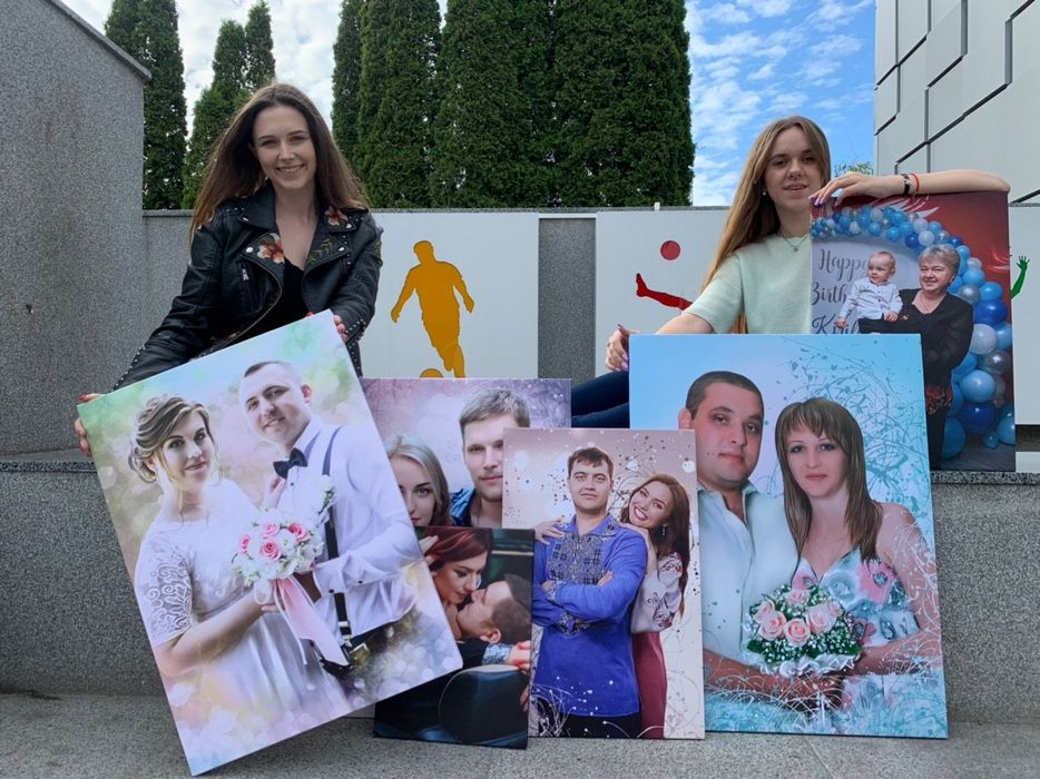 Без предоплаты. Подарок. Портрет. Фото на холсте. Картина на заказ