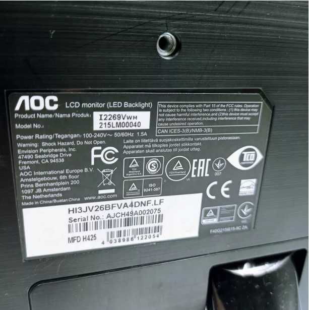 Monitor AOC I2269VWM