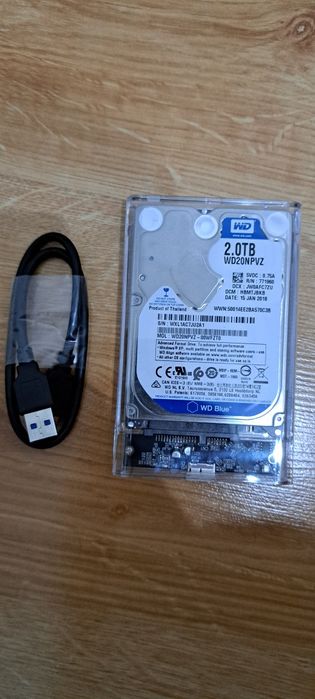 Nowy Dysk wd przenośny 2TB USB 3.0 sprawny do laptopa PC ps3 ps4