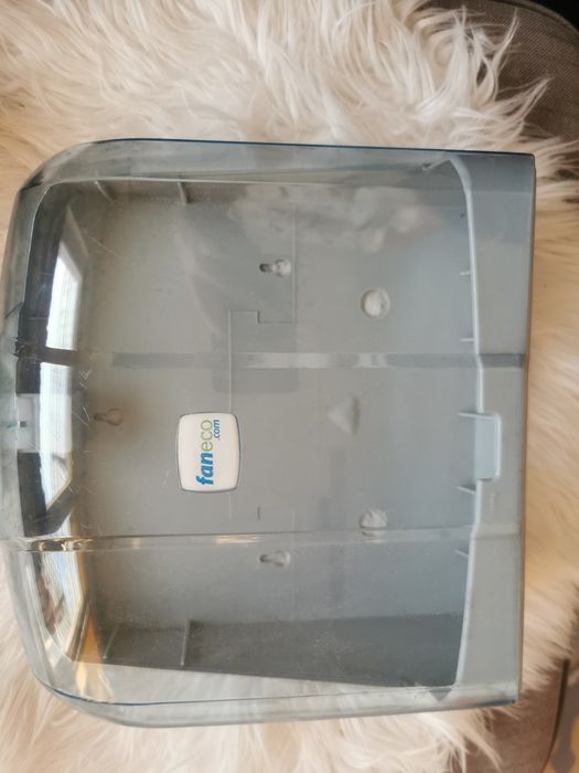 nowy pojemnik dozownik podajnik na ręczniki papierowe ZZ transparentny