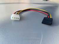 Переходник кабеля питания Molex на Sata