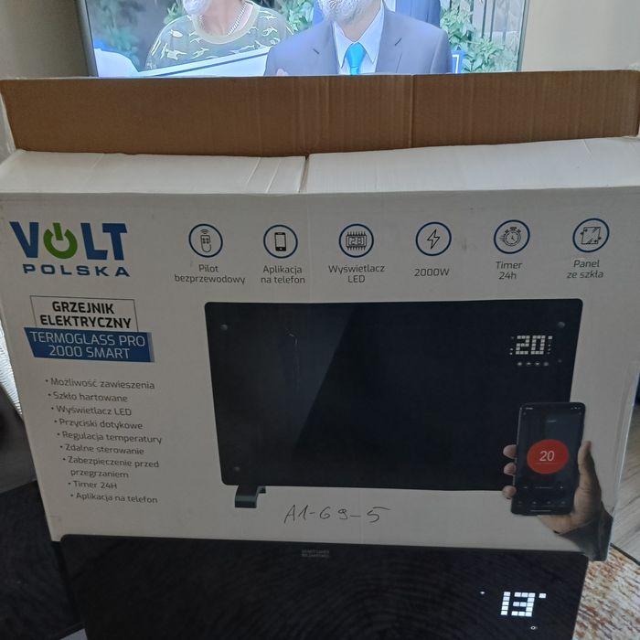 Sprzedam Grzejnik Elektryczny Volt Termoglass PRO 2000W Smart
