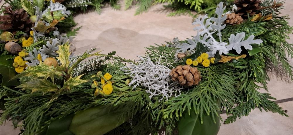 Wianek  w kompozycji  jesiennej