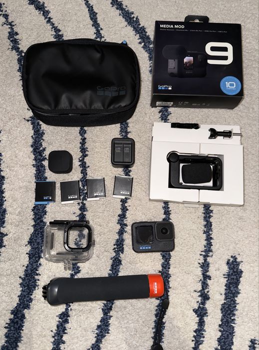 GoPro 12 Black + Media Mod + Max Lens 2