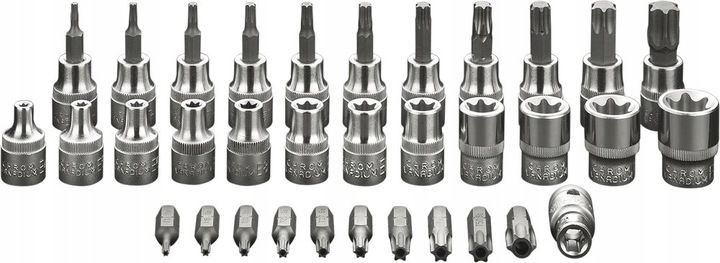 Neo Zestaw Bitów I Nasadek Torx 3/8 34 Elem 08-711