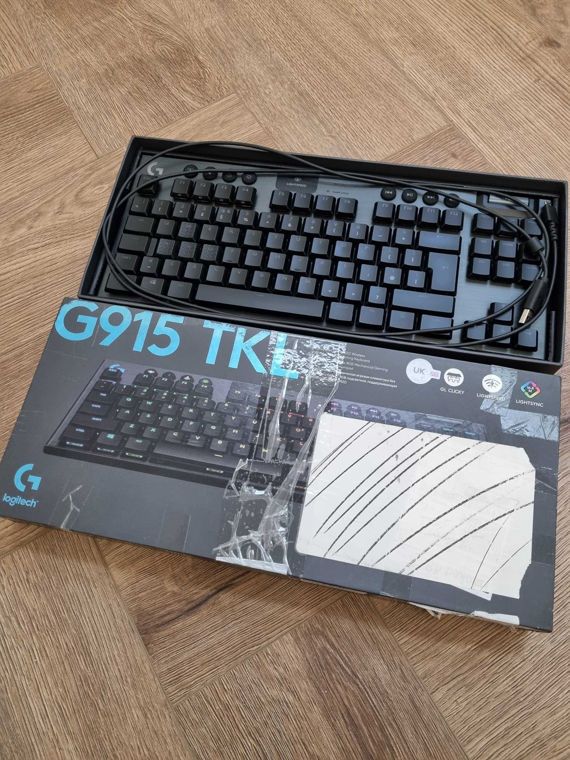 Klawiatura Logitech G915 TKL UK GL CLICKY