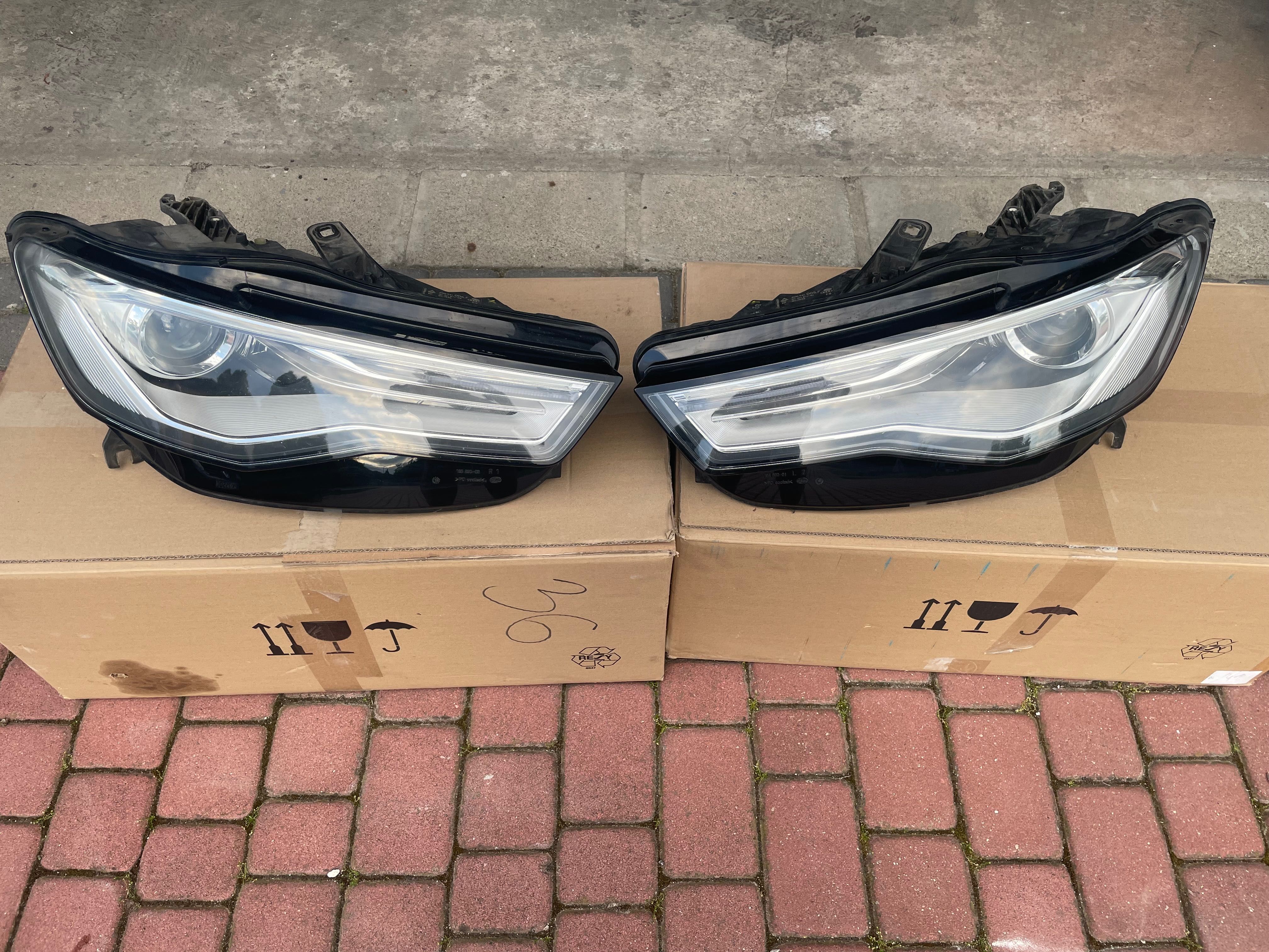 Lampy przód Audi A6 C7  super stan