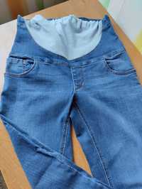 Джинсові штани для вагітних з високою талією 44 To Be синій + штани