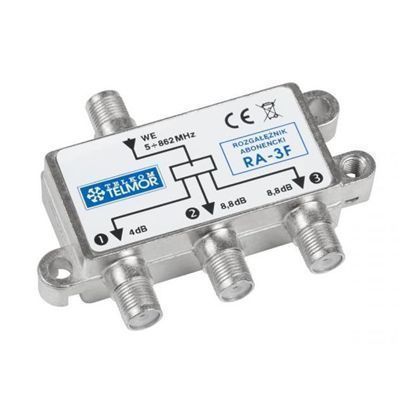 Rozdzielacz Sygnału Rtv Sat Ra 3F 1/3 Telmor