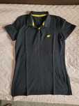 Koszulka polo czarna, T-shirt z kołnierzykiem na guziki, 4F rozm. S/M