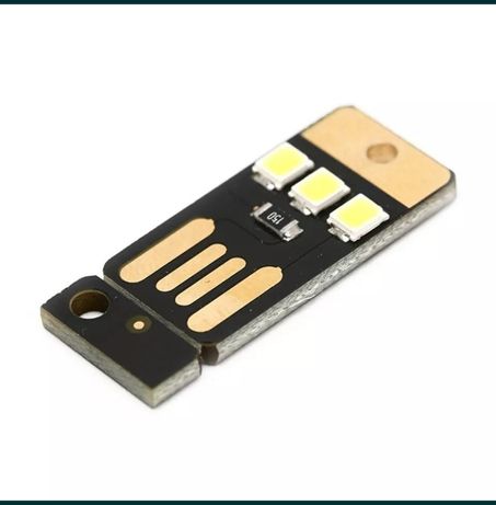 Кишеньковий фонарик USB Led, 3 діода, міні фонарик, лед фонарик